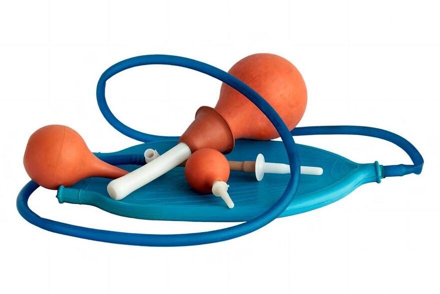 Einlauf zur Beseitigung von Parasiten aus dem Körper